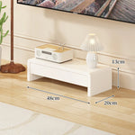 TV Media Console Low-Profile Open Rectangular Legs
