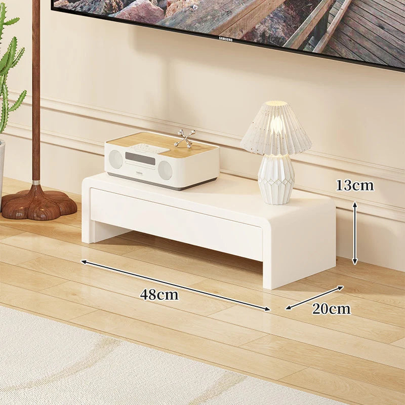 TV Media Console Low-Profile Open Rectangular Legs