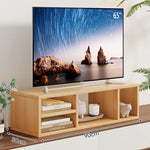 TV Stand Riser 5.9-Inch Lift Two Open Compartments Cable Routing