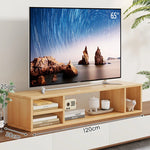 TV Stand Riser 5.9-Inch Lift Two Open Compartments Cable Routing