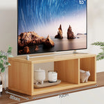 TV Stand Riser 5.9-Inch Lift Two Open Compartments Cable Routing