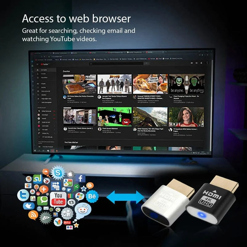 TV Streaming Device 4K HDMI Plug-and-Play