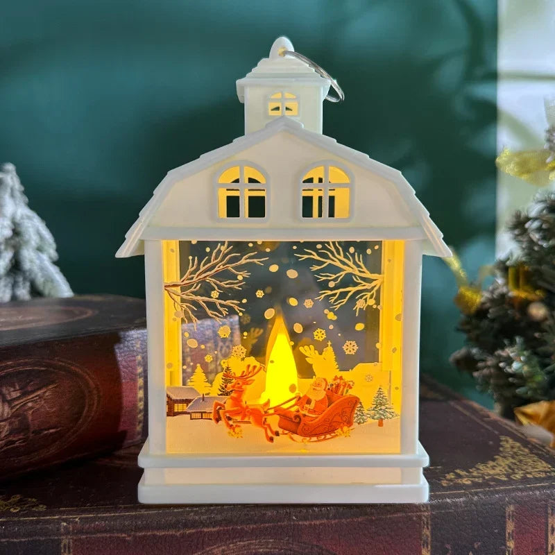 Table Lamp Animated Winter Scene Integrated Warm LED