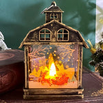 Table Lamp Animated Winter Scene Integrated Warm LED