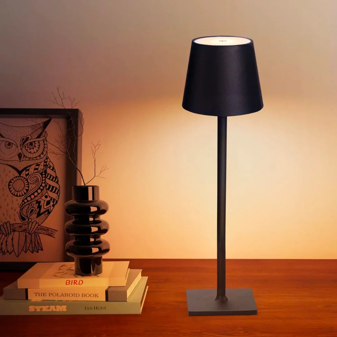 Table Lamp Cordless Rechargeable Dimmable LED Aluminum