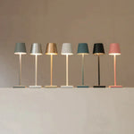 Table Lamp Cordless Rechargeable Dimmable LED Aluminum