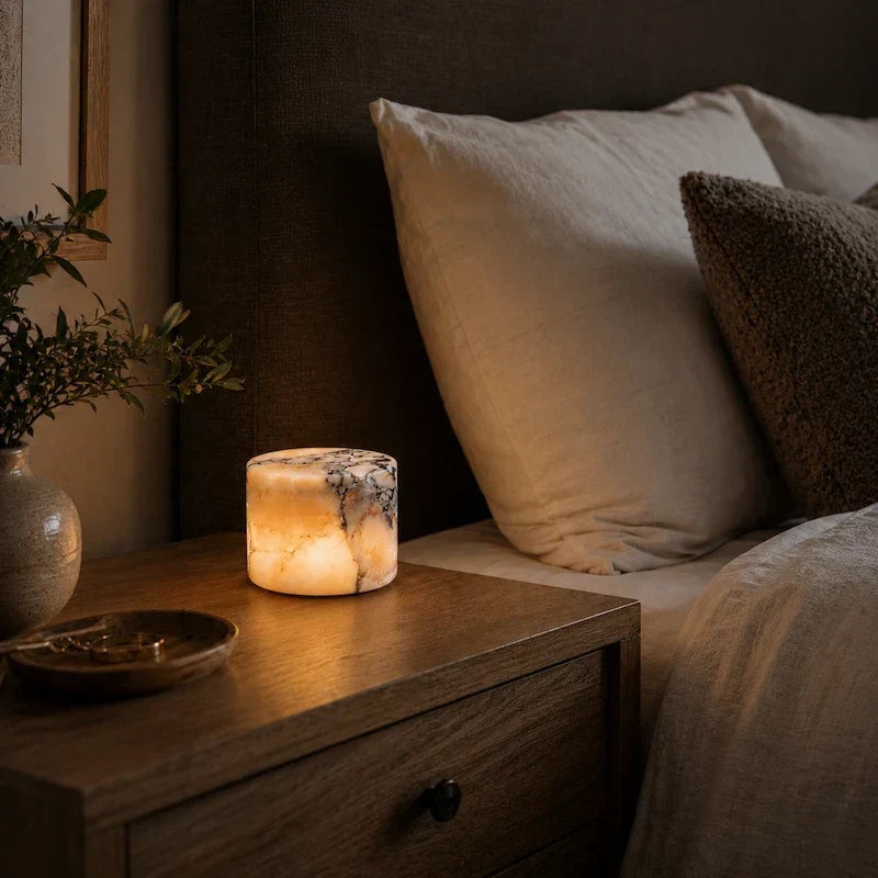 Table Lamp Cordless Rechargeable Marble Touch Control