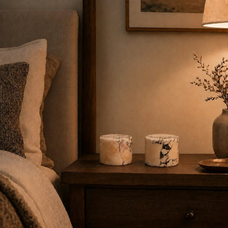 Table Lamp Cordless Rechargeable Marble Touch Control