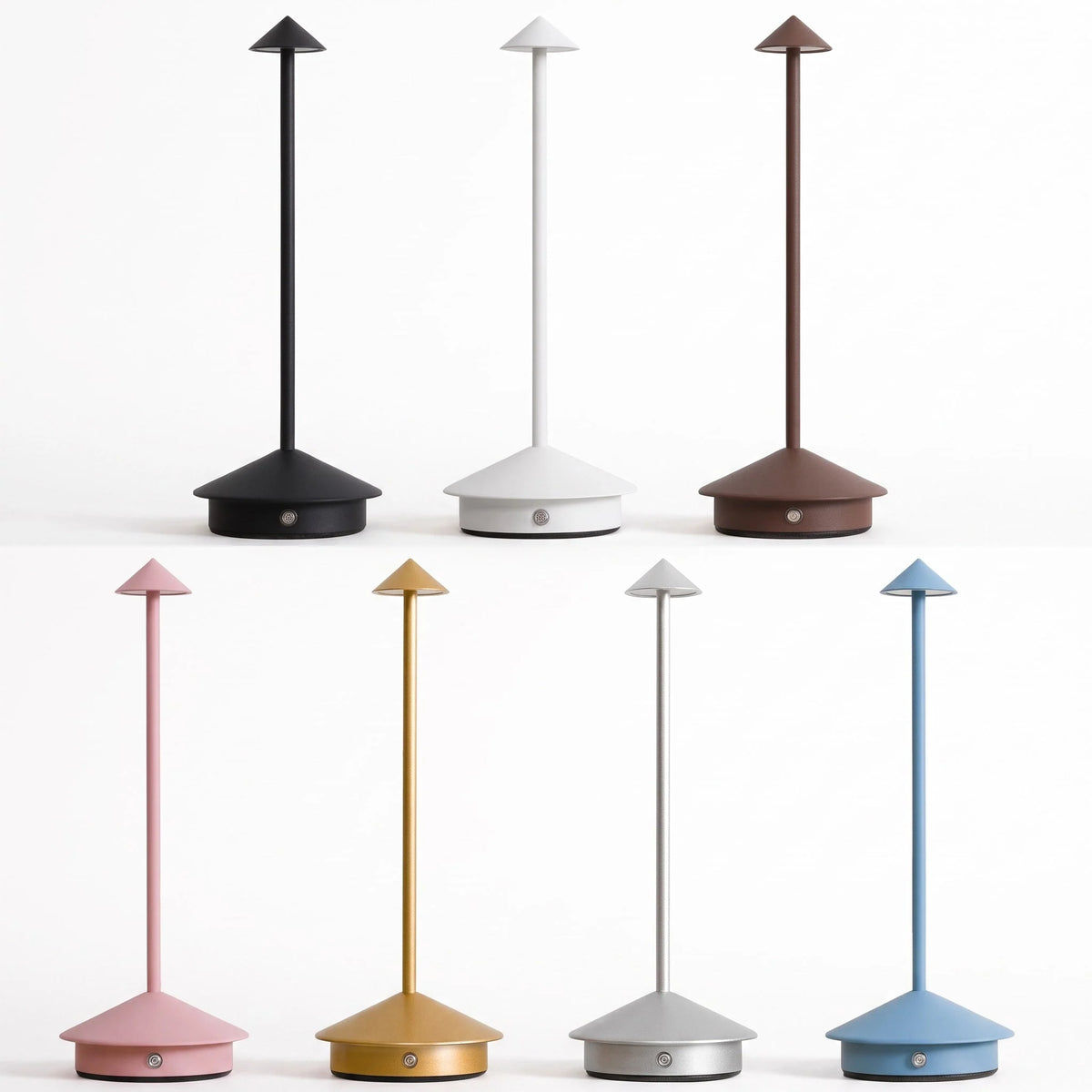 Table Lamp Cordless Rechargeable Touch Dimming Mushroom Design