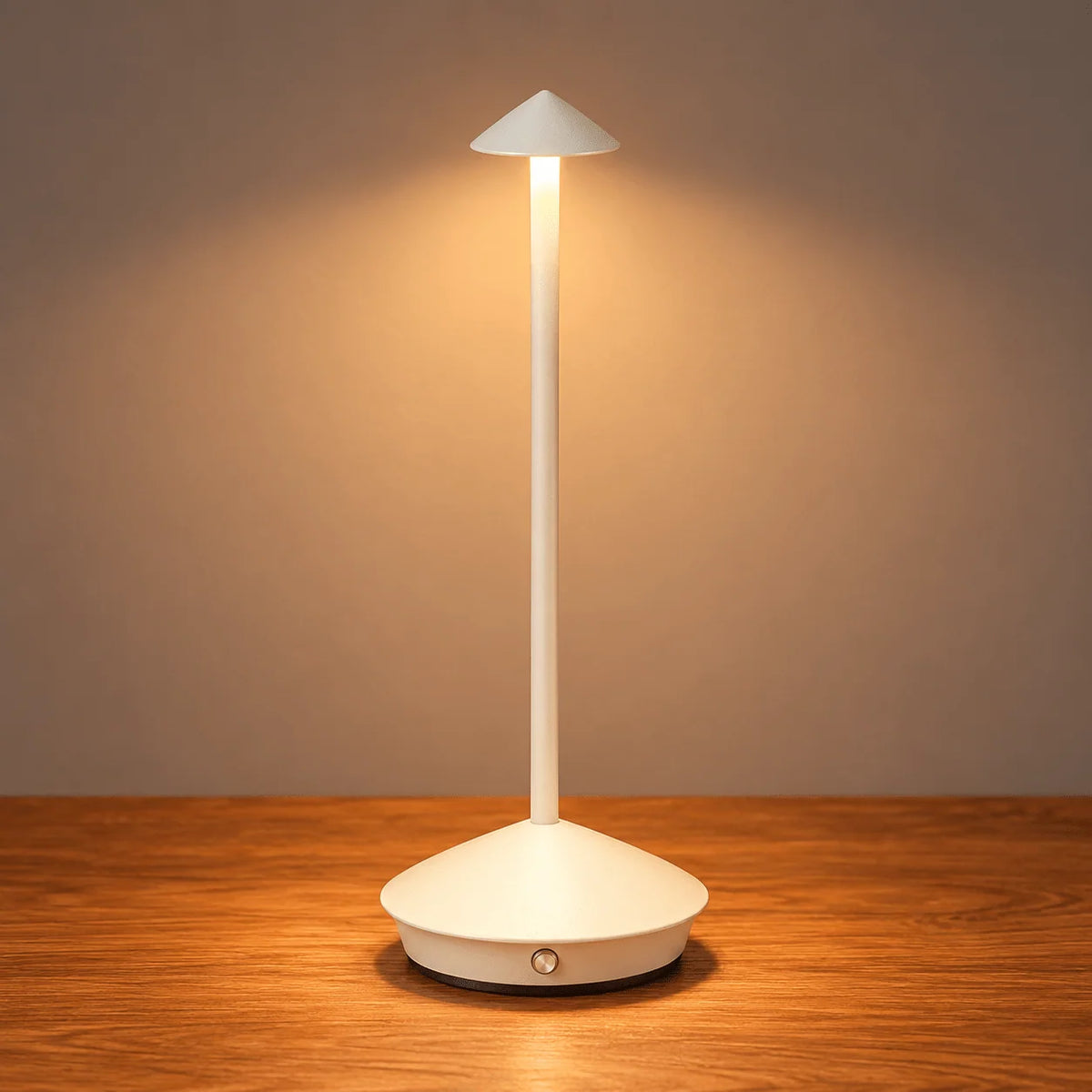 Table Lamp Cordless Rechargeable Touch Dimming Mushroom Design