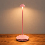 Table Lamp Cordless Rechargeable Touch Dimming Mushroom Design
