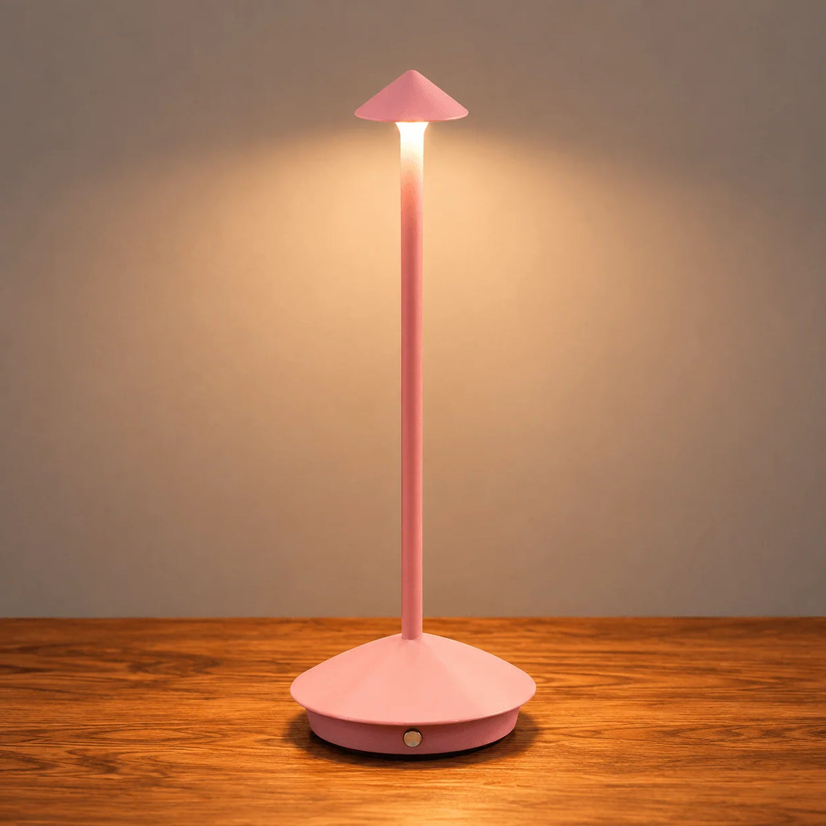 Table Lamp Cordless Rechargeable Touch Dimming Mushroom Design