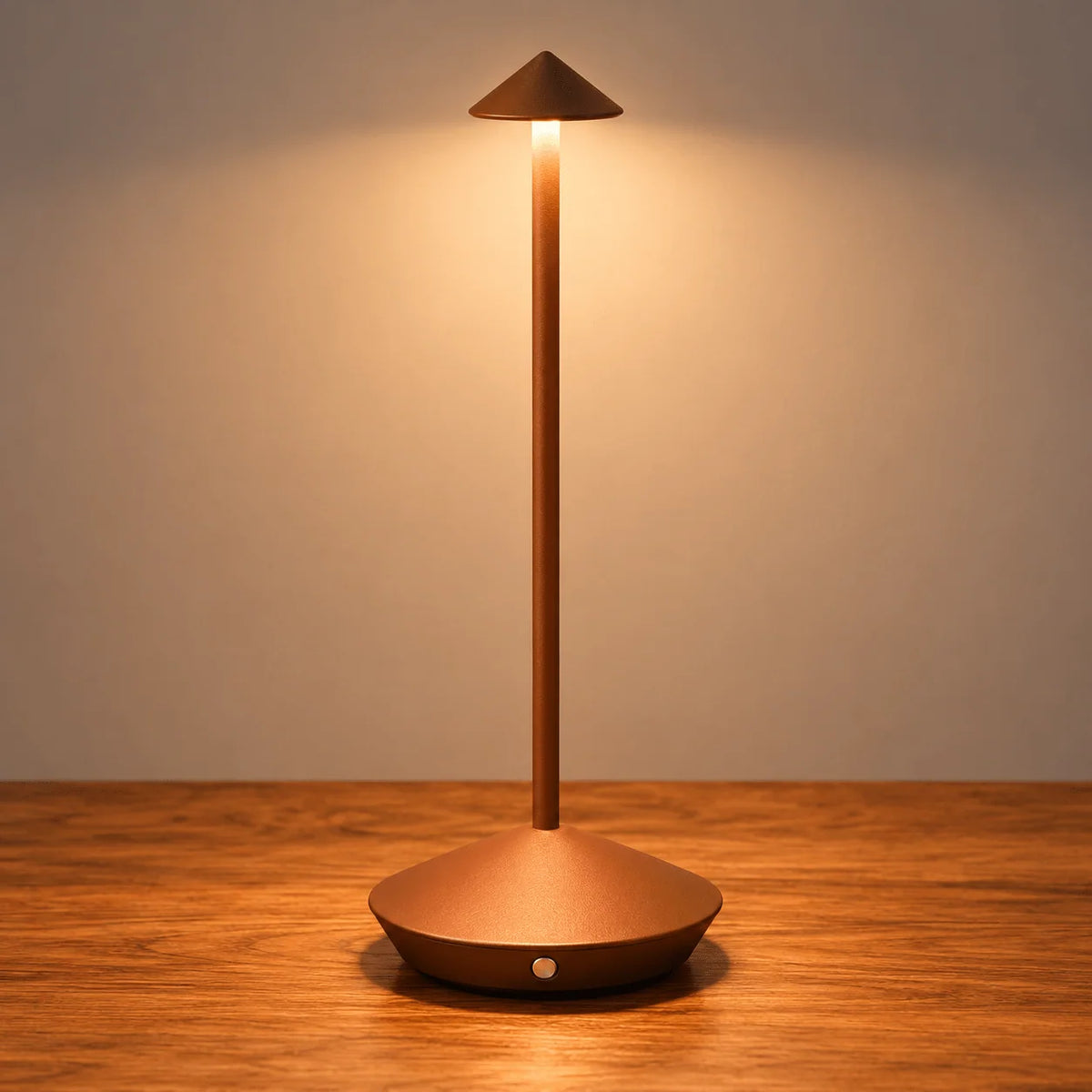 Table Lamp Cordless Rechargeable Touch Dimming Mushroom Design