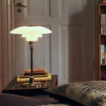 Table Lamp Curved Shade Rotary Dimmer E27 Base