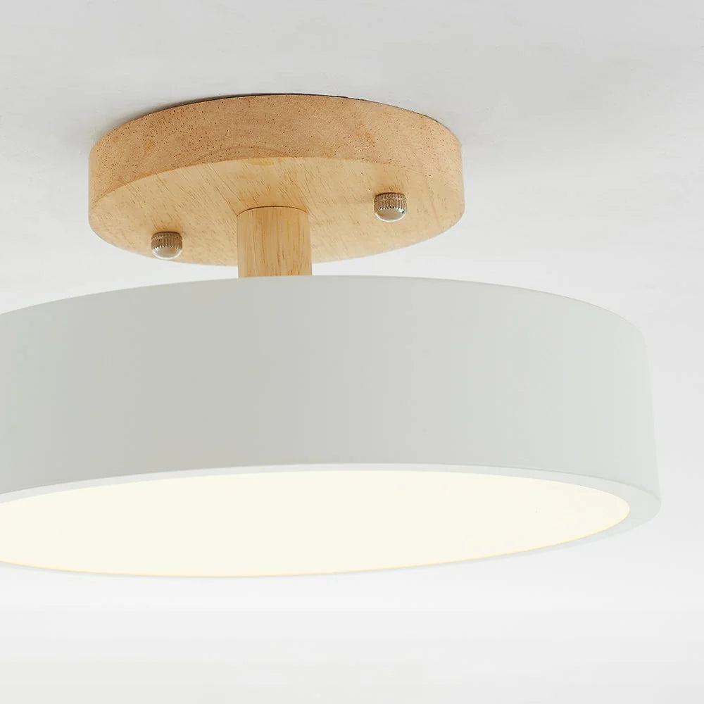 Table Lamp Dimmable LED Wood & Acrylic