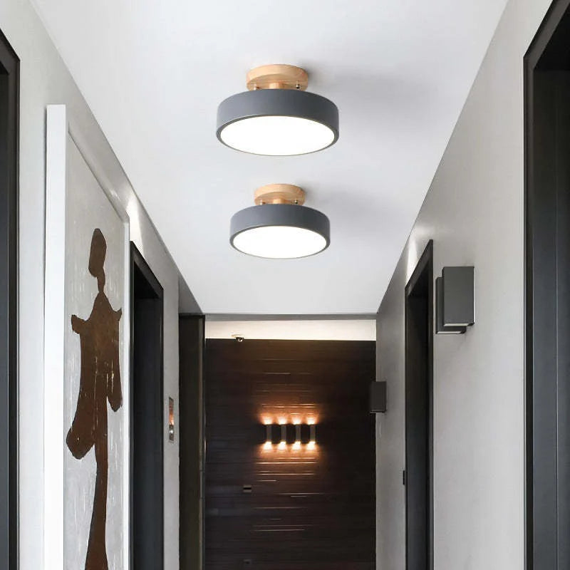 Table Lamp Dimmable LED Wood & Acrylic