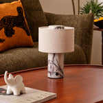 Table Lamp Genuine Marble Base Rechargeable Touch Control
