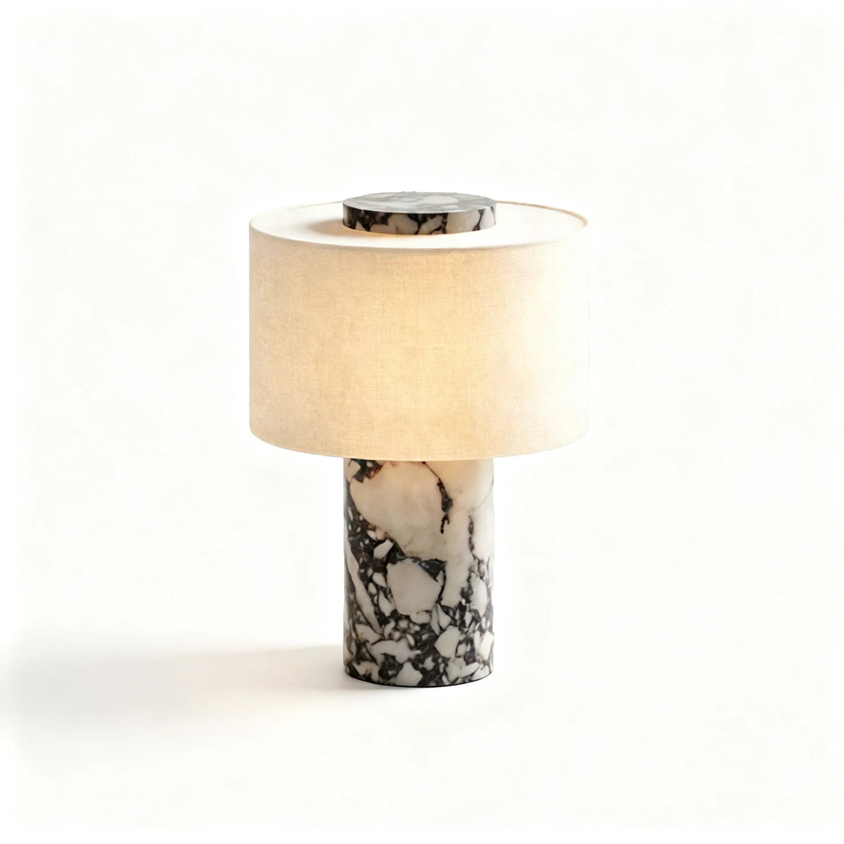 Table Lamp Genuine Marble Base Rechargeable Touch Control
