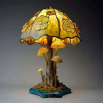Table Lamp Glass Mosaic Warm Light