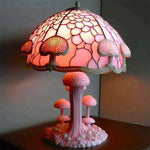 Table Lamp Glass Mosaic Warm Light