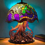 Table Lamp Glass Mosaic Warm Light