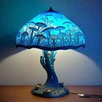 Table Lamp Glass Mosaic Warm Light