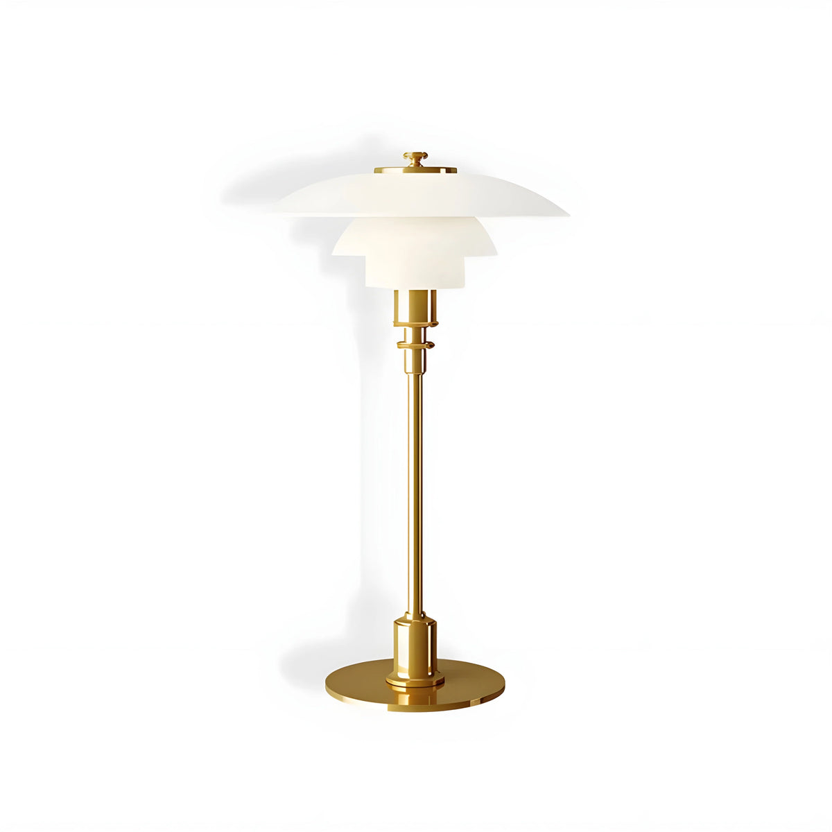 Table Lamp Glass Shade Dimmable Warm Glow