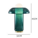 Table Lamp Glass Shade Modern Design