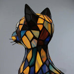 Table Lamp Handmade Resin Cat Design Warm White LED