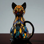 Table Lamp Handmade Resin Cat Design Warm White LED