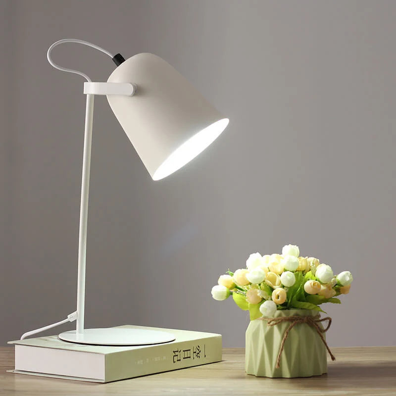 Table Lamp Iron Bucket Design E27 Socket 35 cm Tall