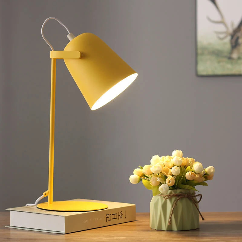 Table Lamp Iron Bucket Design E27 Socket 35 cm Tall