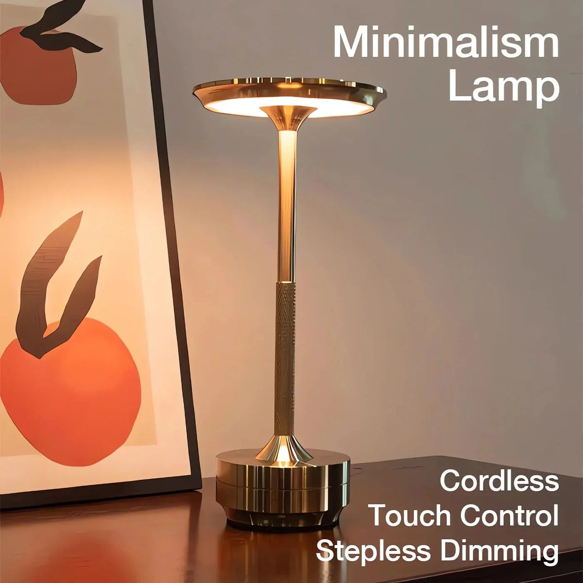 Table Lamp LED Cordless Rechargeable Touch Dimming