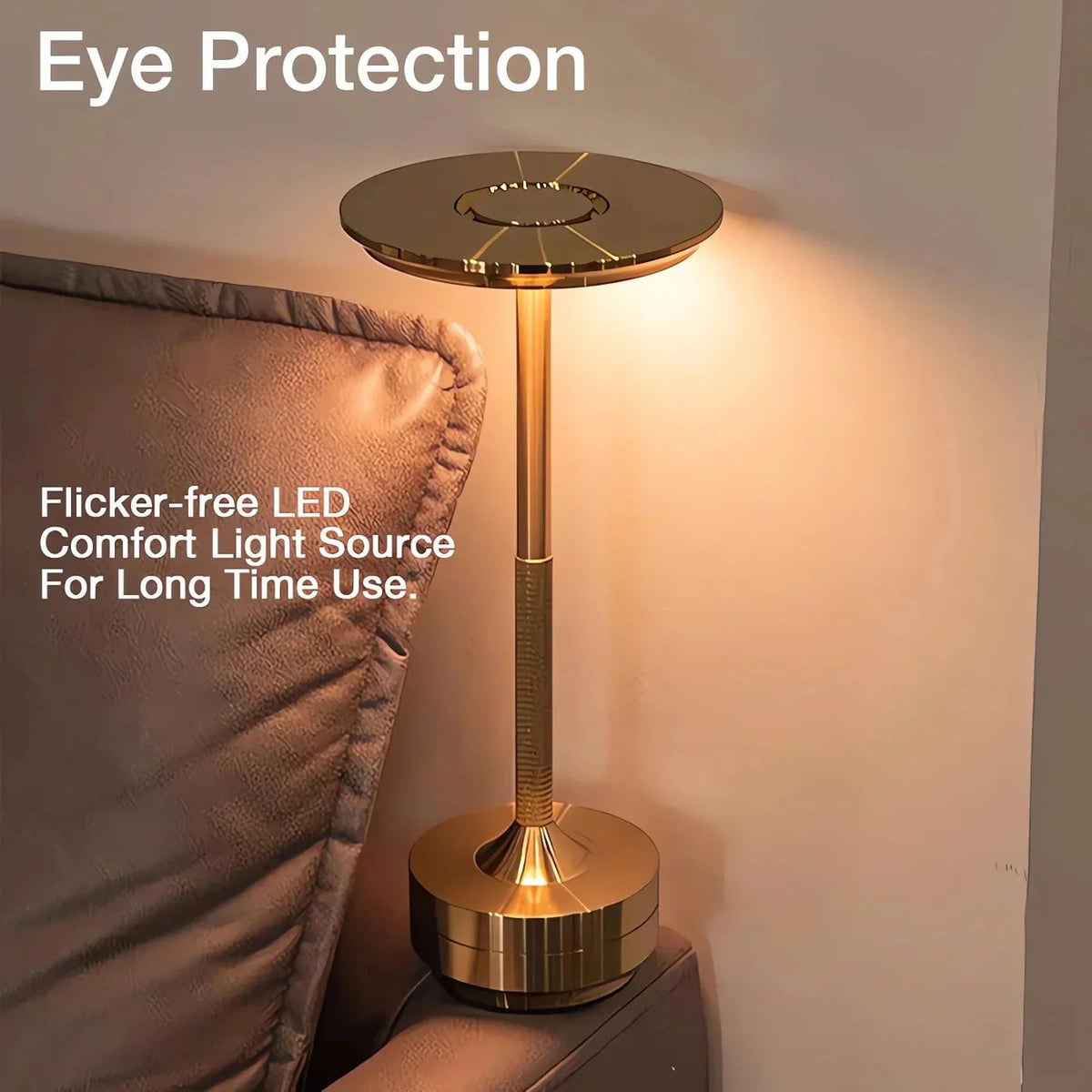 Table Lamp LED Cordless Rechargeable Touch Dimming