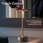 Table Lamp LED Cordless Rechargeable Touch Dimming