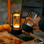 Table Lamp Lantern Cage Design Cordless Rechargeable Touch Control