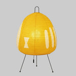 Table Lamp Rice Paper Shade Warm Ambient Lighting