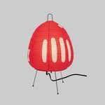 Table Lamp Rice Paper Shade Warm Ambient Lighting