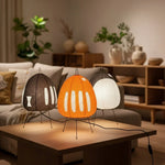 Table Lamp Rice Paper Shade Warm Ambient Lighting