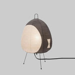 Table Lamp Rice Paper Shade Warm Ambient Lighting