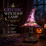 Table Lamp Witch Hat Design USB-Powered Warm Glow