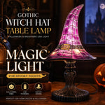 Table Lamp Witch Hat Design USB-Powered Warm Glow