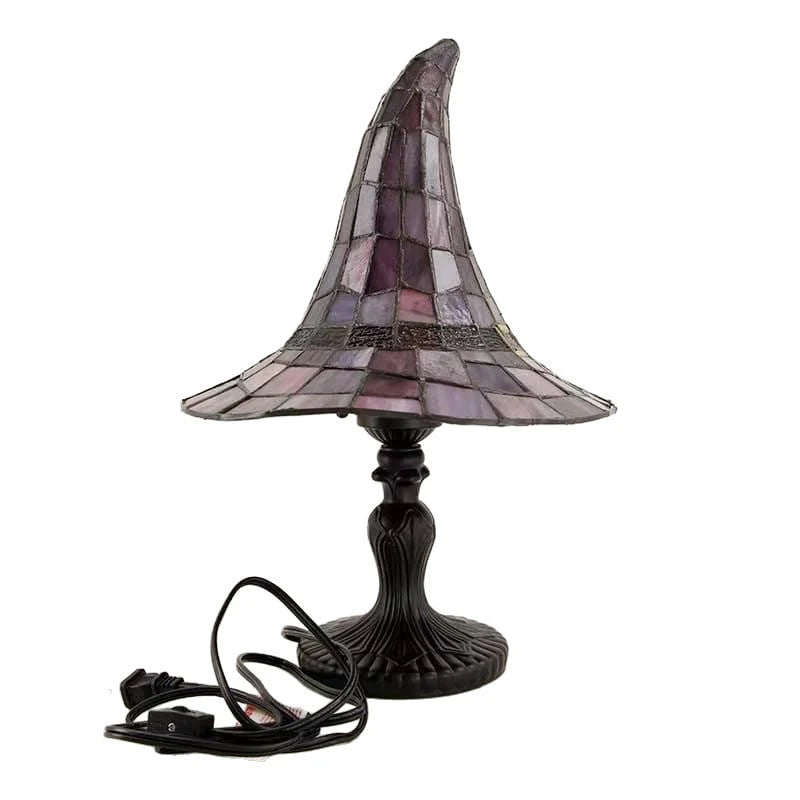 Table Lamp Witch Hat Design USB-Powered Warm Glow