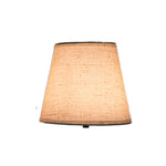 Table Lamp Wooden Base Textured Shade USB-Powered