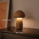 Table Lamp Wooden Cordless USB-Rechargeable Dimmable