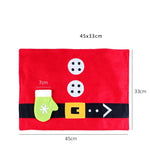 Table Mat Santa & Reindeer Christmas Design Non-Woven