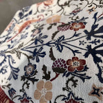 Table Runner Floral Bird Jacquard With Fringed Edges