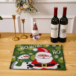 Tablecloth Christmas Tree Motif Durable & Machine Washable