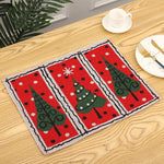 Tablecloth Christmas Tree Motif Durable & Machine Washable