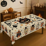 Tablecloth Halloween Printed Polyester Foldable Rectangular